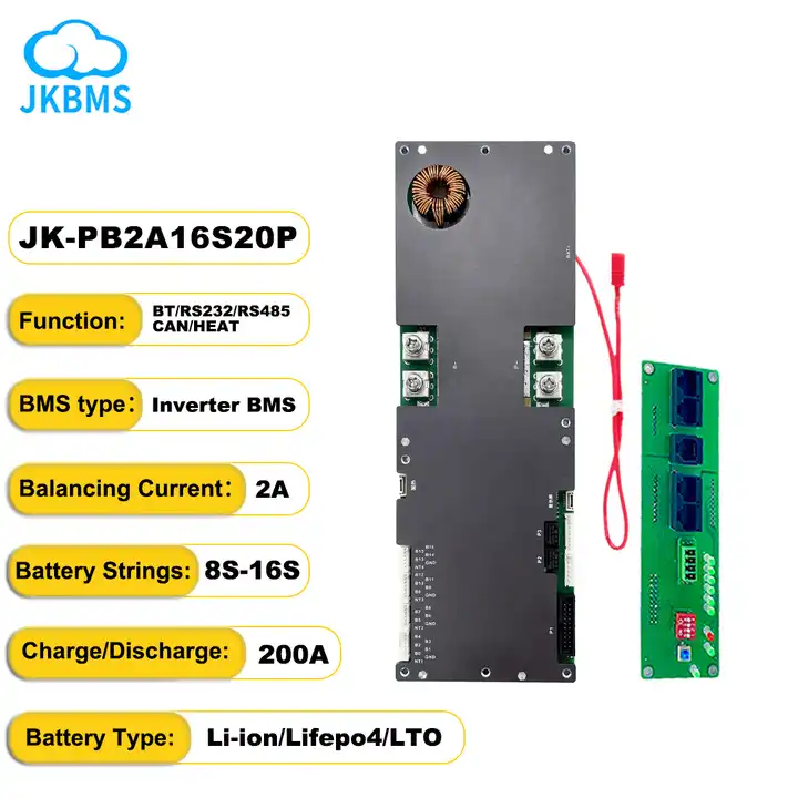 Intelligent JK Inverter BMS Protection Board 100A 150A 200A Intelligent Balanced jk Bms