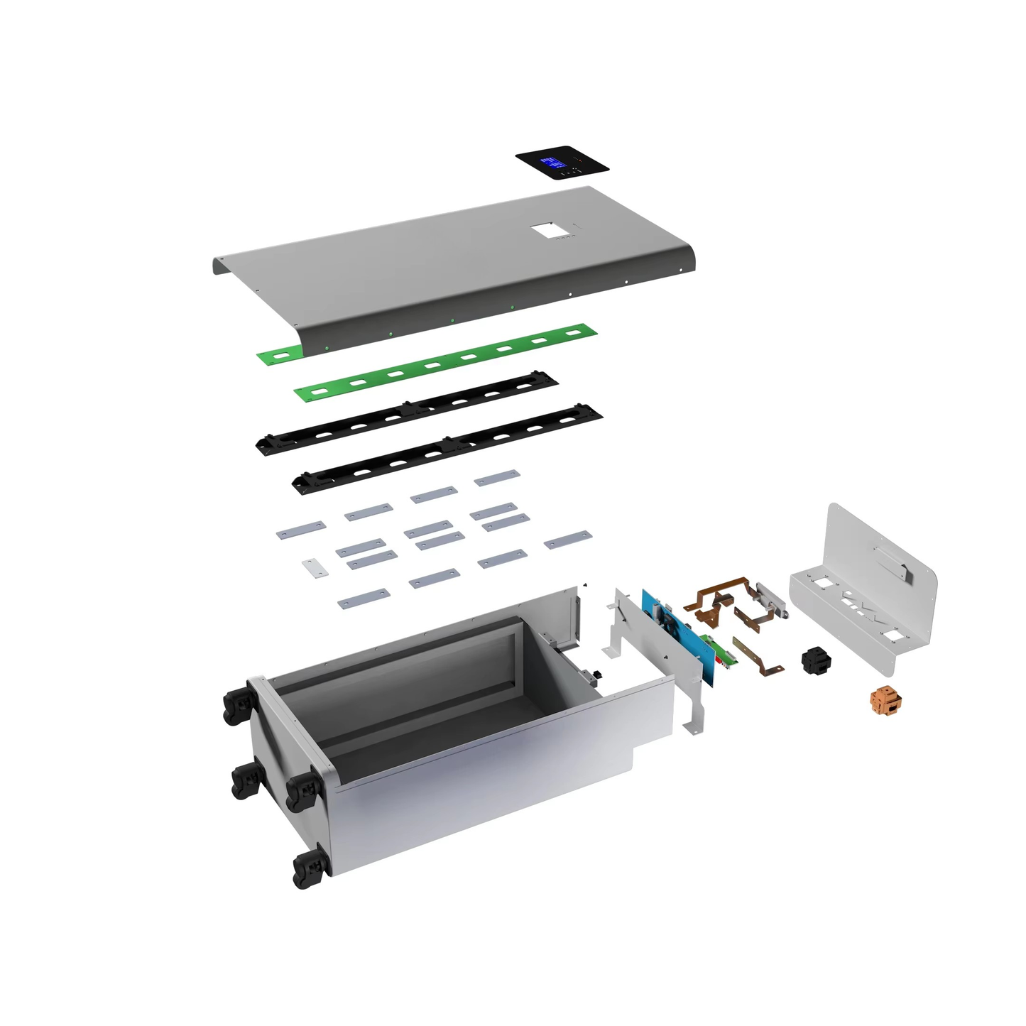 EU-Warehouse-Seplos Boîtier de batterie DIY MASON 280L 51,2 V sans cellule de batterie (pour batteries EVE/CATL/Hithium 280 Ah/314 Ah/340)