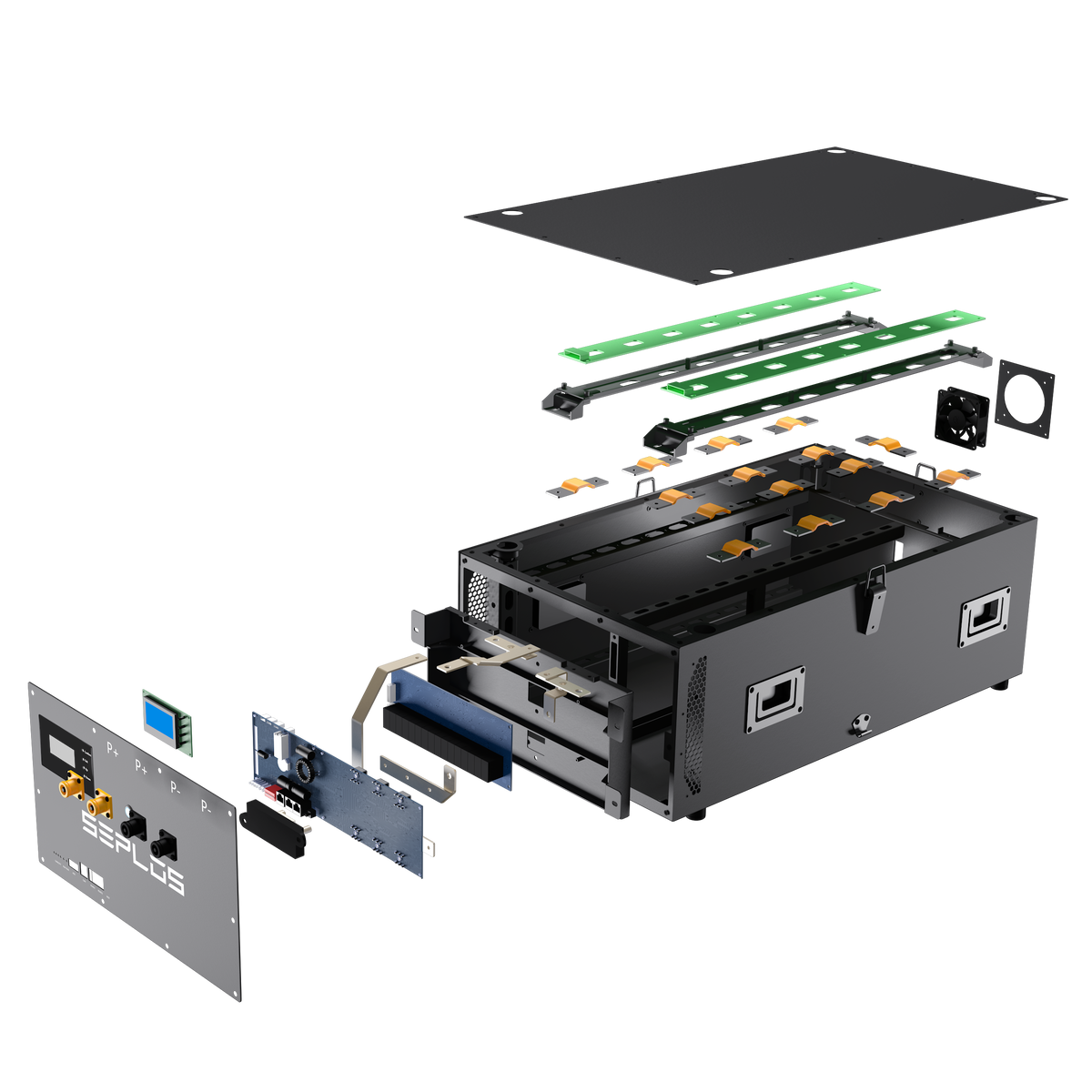 Batterie externe MASON-230N 51,2 V à monter soi-même, sans cellules (compatible avec les cellules CATL/GFB 206 Ah/230 Ah)