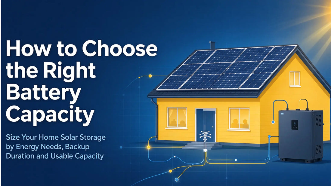 How to choose the right battery capacity for a home solar energy storage system