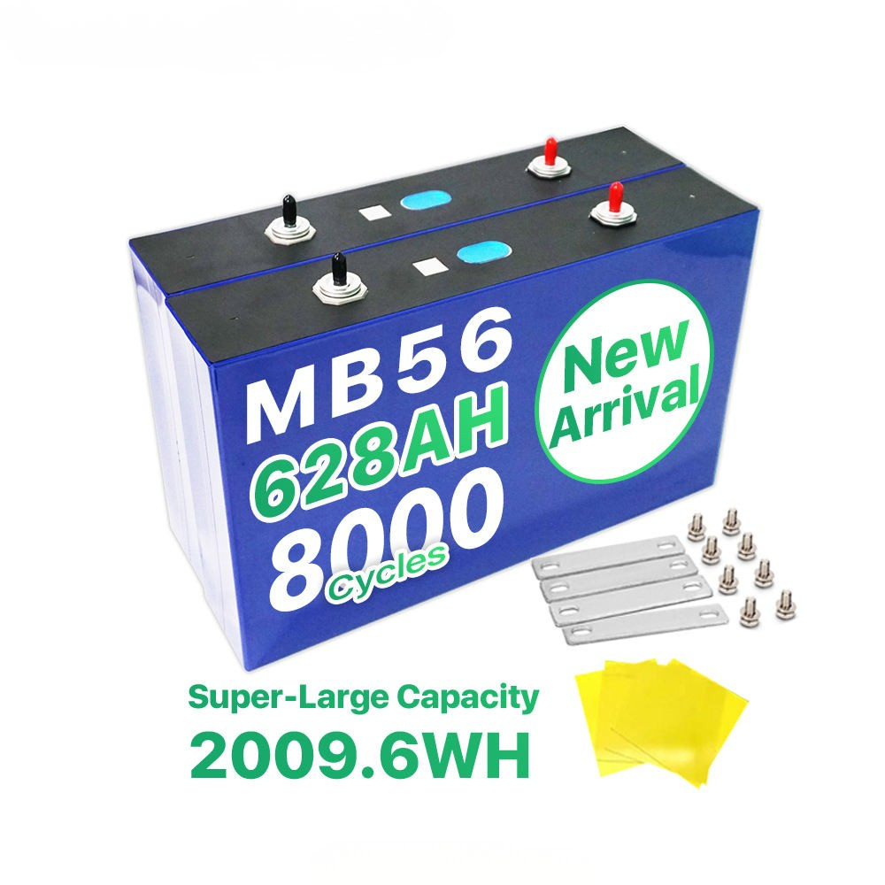 Cellule de batterie prismatique LFP LF560K 3,2 V pour système de stockage d'énergie EV MB56 628 Ah, 8 000 cycles