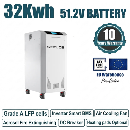 Mason 628Ah/560Ah LiFeP04 Battery 32KWh battery packs