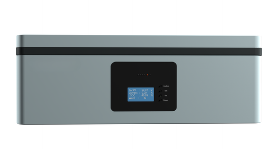 Pack de batteries empilables LiFePO4 51,2 V 100 Ah – Système de stockage d'énergie solaire domestique 5 kWh