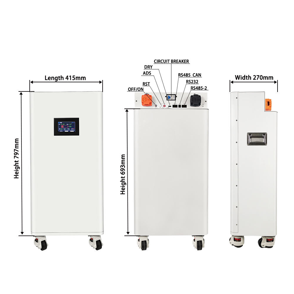 Boîtier de batterie LiFePO4 48 V JK 16S à monter soi-même, 280 Ah-314 Ah, stockage solaire 