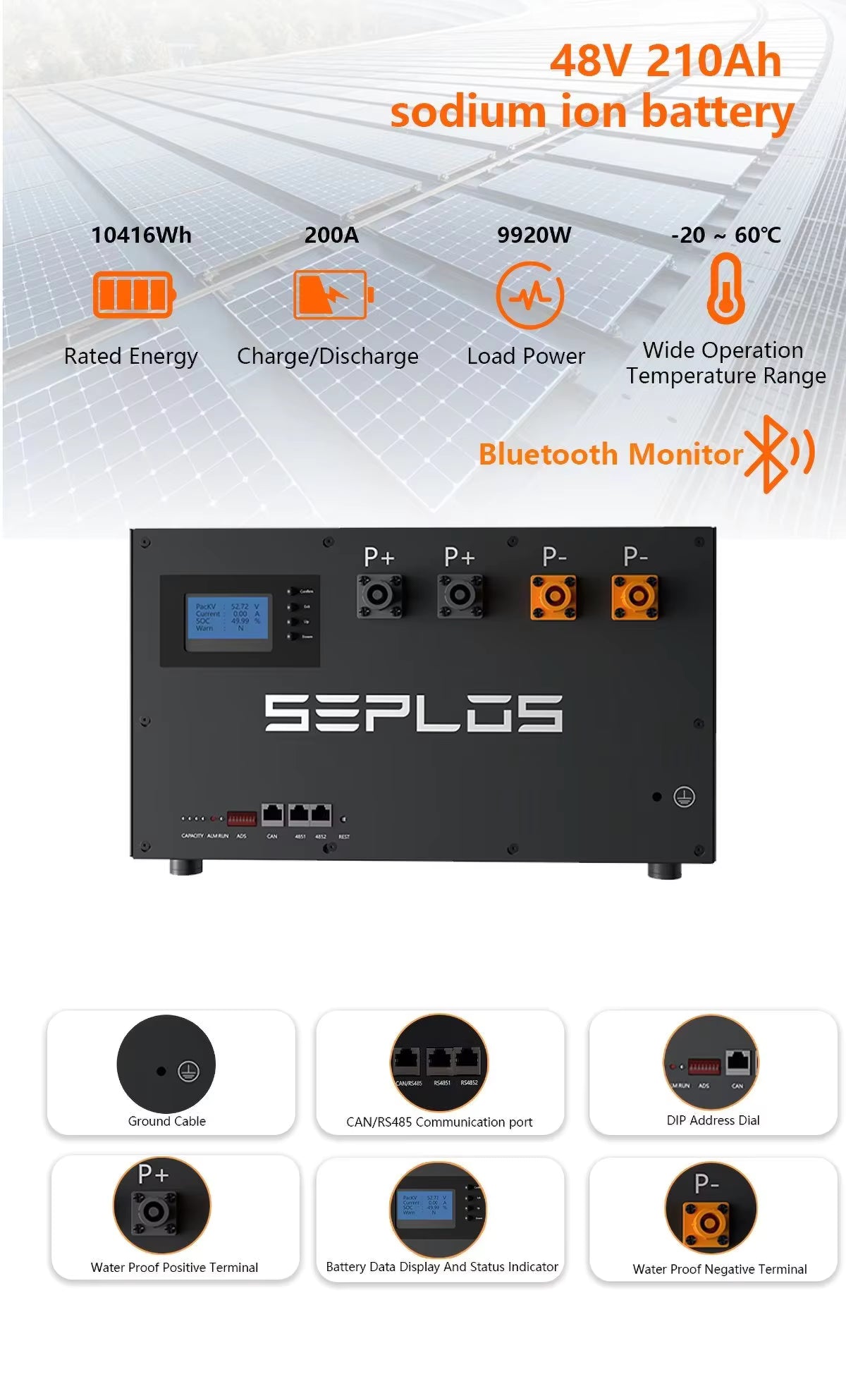 EU Warehouse  51.2V MASON-280 DIY Unit Without Cells (suitable CATL/GFB 100Ah/105Ah/206Ah/230Ah280Ah/302Ah/304Ah Cell)