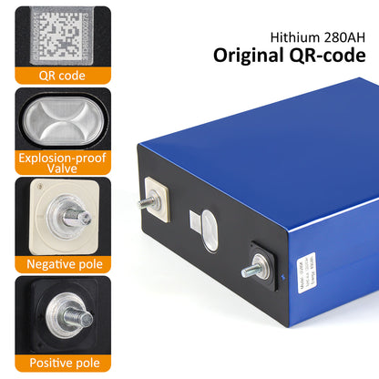 3.2V 280Ah Grade A Hithium HSEV LiFePO4 Zellen LiFePO4 Battery Cell for EV RV Solar Power