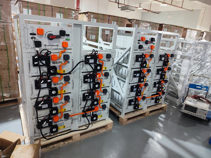 Akumulator LiFePO4 Seplos 200 kWh do montażu w szafie, 640 V DC, wysokiego napięcia, do komercyjnego magazynowania energii, zestawy akumulatorów BESS HV